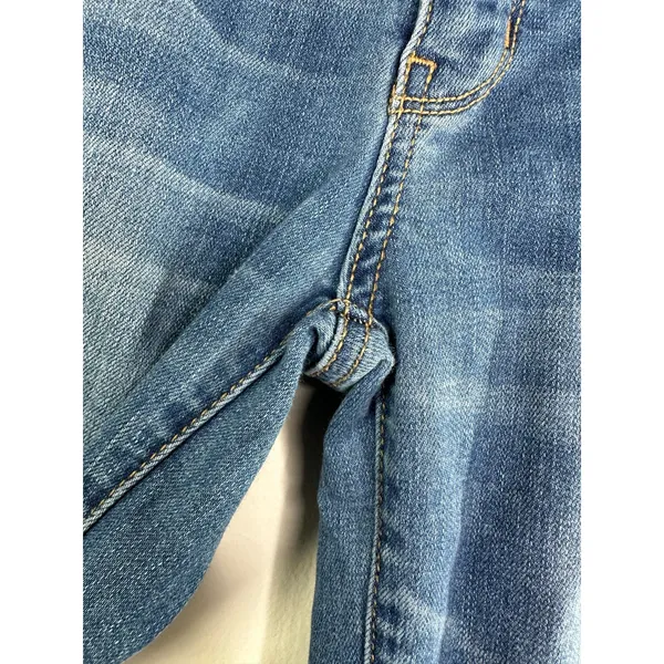American Eagle Super Stretch X Hi-Rise Blue Denim Jeggings‎ Women's Size 0 Long - Image 5