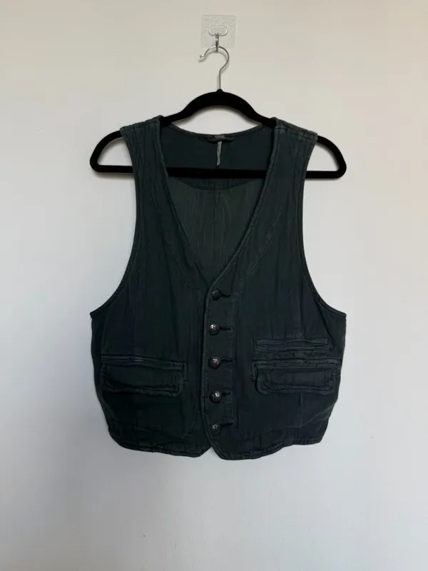 Large Free People Vest with Pockets  - Image 3