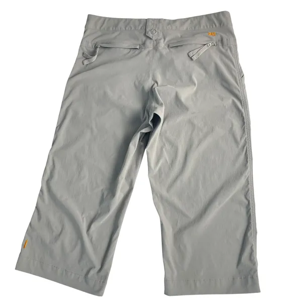 Lucy Capri Pants Athletic‎ Stretch Nylon Gray Women Size XS Cropped Pockets - Image 2