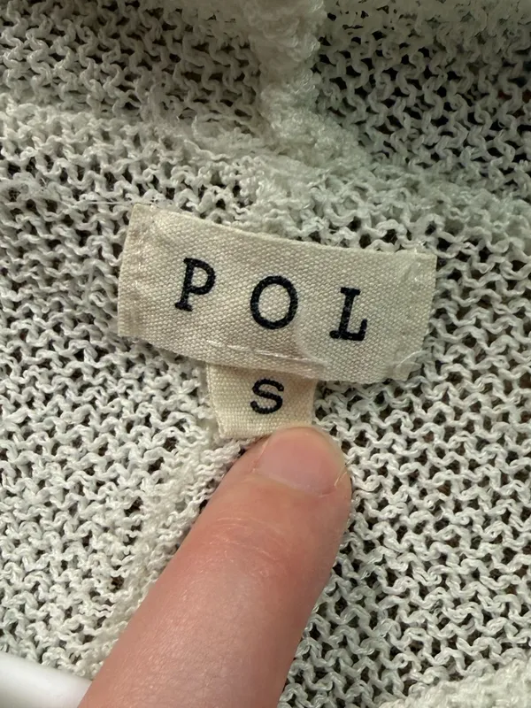 POL Daisy Print Loose Knit Hooded Sweater Women’s Size Small Boutique Sweater - Image 6