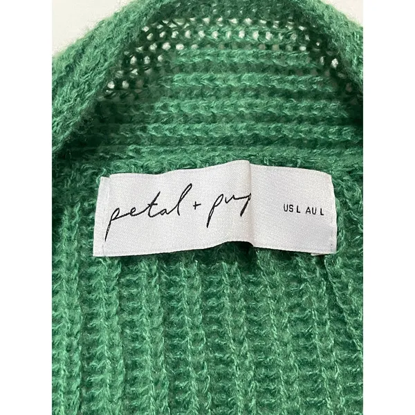 Petal & Pup Brinley Crop Sweater - Green - Large - Image 10