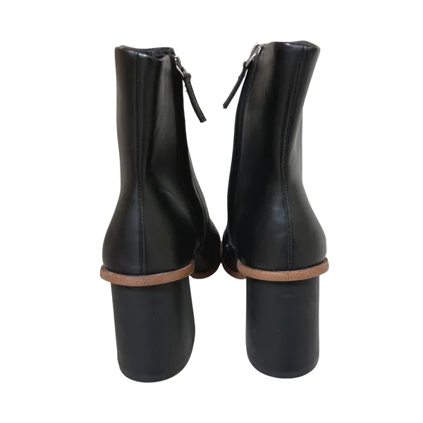 Time and Tru Ankle Boots Black Square Toe Block‎ Heel Women Size 9 - Image 3