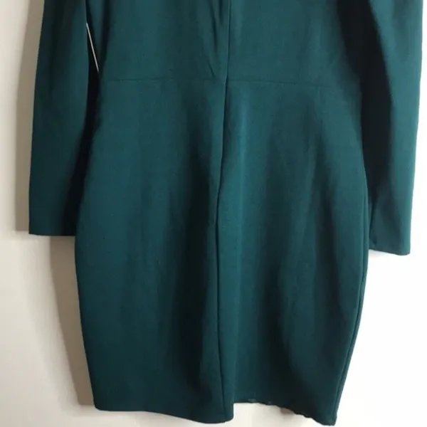 Lulus dark emerald green body-con long sleeve dress size large ladies NWT - Image 9