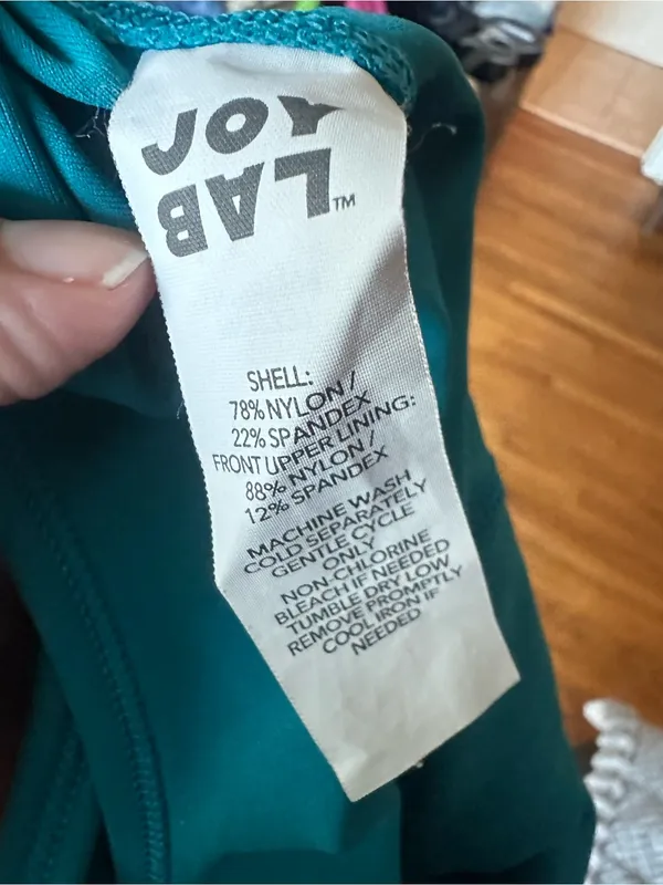 Target JoyLab Turquoise Corset Bodysuit Active Jumpsuit Leggings Size S Strappy - Image 4