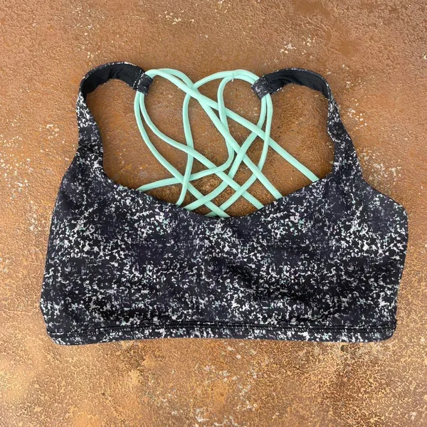 Lululemon free to be wild teal and gray sports brea size 8 - Image 2