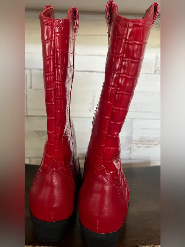 DV by Dolce Vita Korbella Women's Western boots in a vibrant red. Size 7 - Image 3
