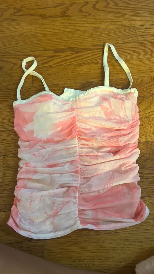 edikted pink corset going out top - Image 2
