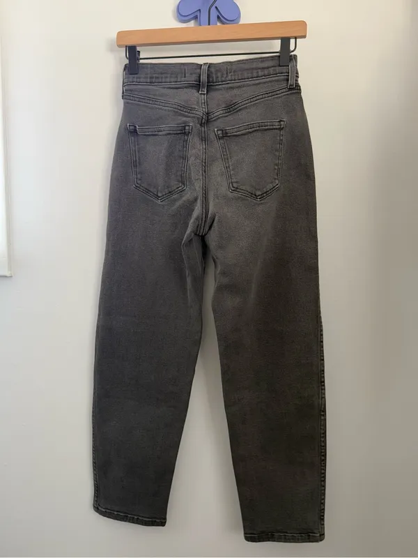 AYR 25 The Beat Jeans Washed Fade Black Barrel Relaxed Ankle Office Work Career - Image 7