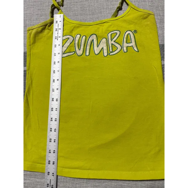 Zumba Wear Women's Green‎ Athletic Tank Top Size Medium Spaghetti Strap - Image 2