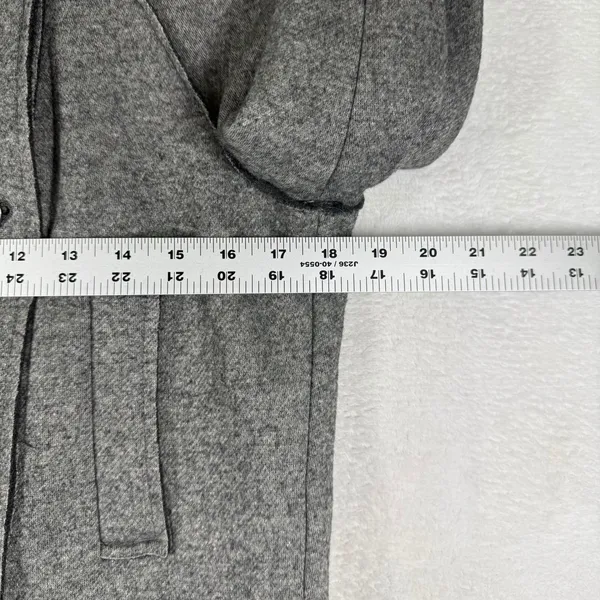 Banana Republic Heritage Gray Wool Double Breasted Cropped Coat 2 672086-00 - Image 3