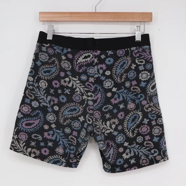 Champion Womens Pixelated Paisley Bike Shorts Black Purple Size L - Image 4