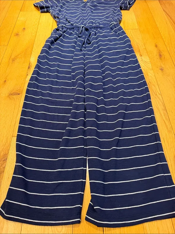 Old Navy Women’s Blue Striped Jumpsuit Size Medium - C1-337 - Image 6