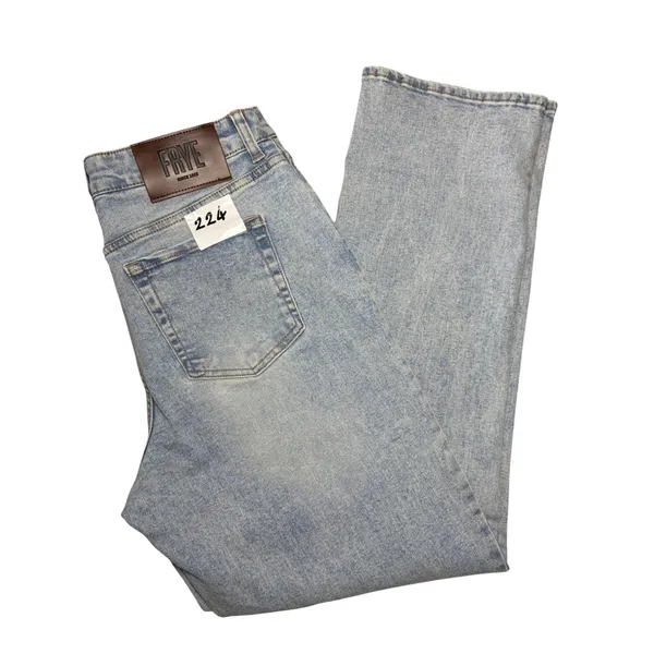 Frye Womens Light Wash Straight Leg High Rise Denim Jeans Size‎ 4/27 Light Blue - Image 4