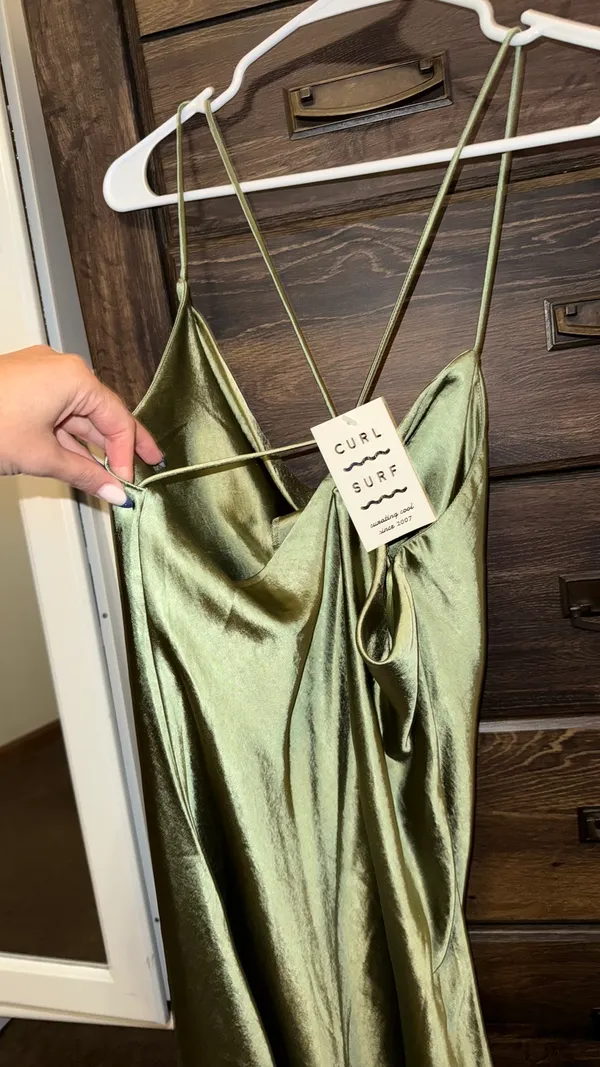 Olive green dress - Image 2
