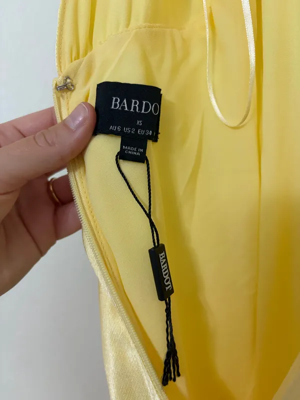 Butter Yellow Slip Dress Size 6 - Image 4