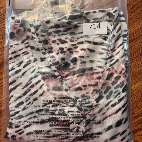 Naked Zebra Cropped Top Zebra Print V Neck Women's‎ - Image 9