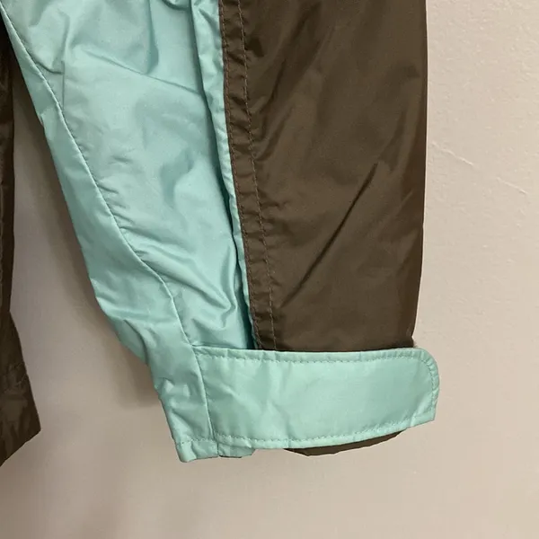 Columbia womens brown/blue full zip windbreaker size XL - Image 5