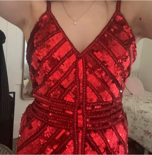 Sherri Hill Homecoming Dress Red - Image 3