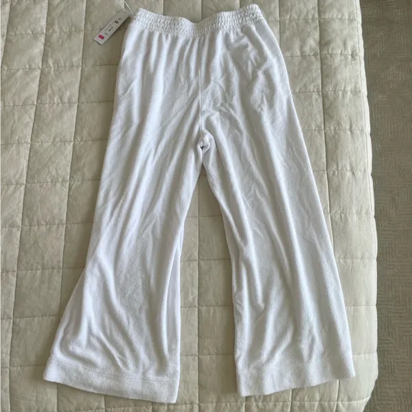 Stateside White Wide-Leg Terry Pants - Image 6