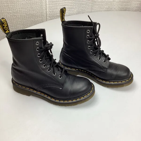 Dr. Martens 1460 Black Leather Combat Boots Women’s Size 7 - Image 2