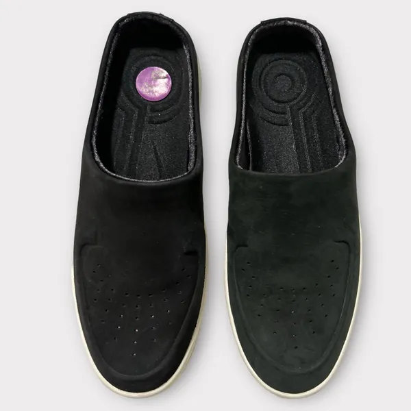 NIKE AIR FORCE 1 LOVER XX Black Leather‎ Padded Slides Mules US 6.5 $130 NWOB - Image 3