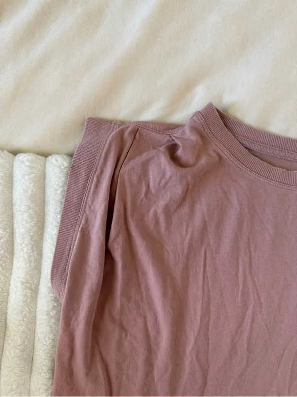 LOFT Mauve Crewneck Tee - Image 3
