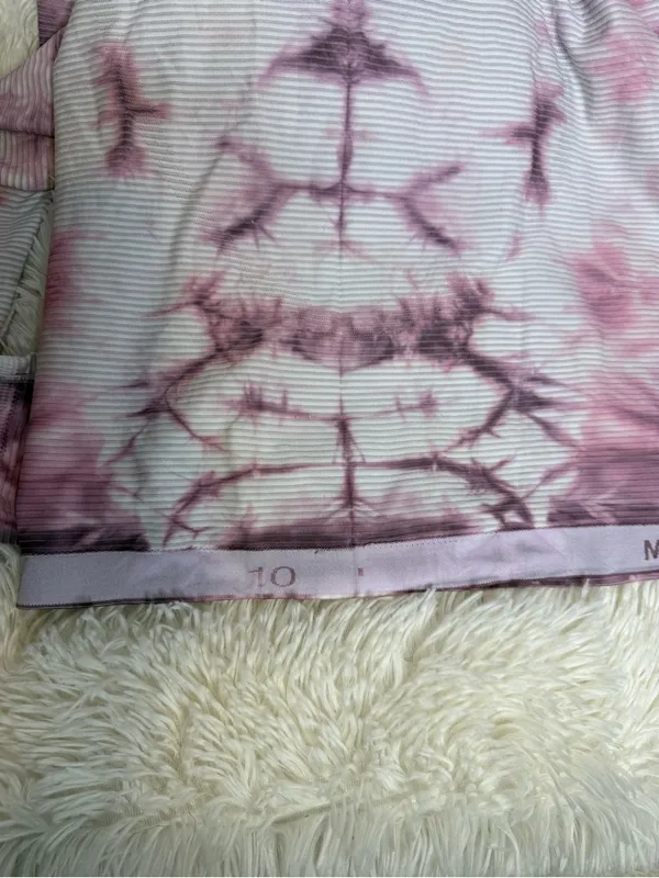 Lululemon | Shibori Pink Tie Dye Stripe Swiftly Tech Long Sleeve Shirt - Image 5
