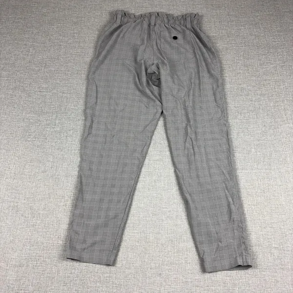 Athleta Pants Womens 2 Gray Plaid Skyline Jogger Woven Elastic Waist Travel - Image 8