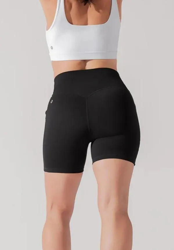 Popflex Supersculpt Midi Short with Pockets Black - Image 3