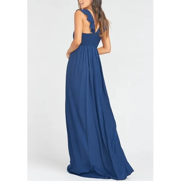 Show Me Your Mumu Weddings June Maxi Dress - Size XS - Rich Navy Crisp -‎ NWT - Image 4