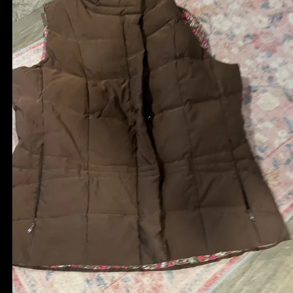 Lilly Pulitzer vintage brown vest size‎ small - Image 3