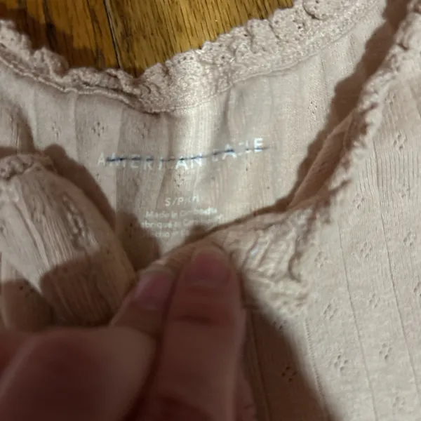 Abercrombie Tan Crop Tank Ribbed top - Image 2