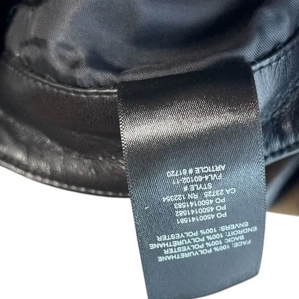 Aritzia Wilfred The Melina Pants‎ High Waisted Vegan Leather Black Size 12 - Image 14