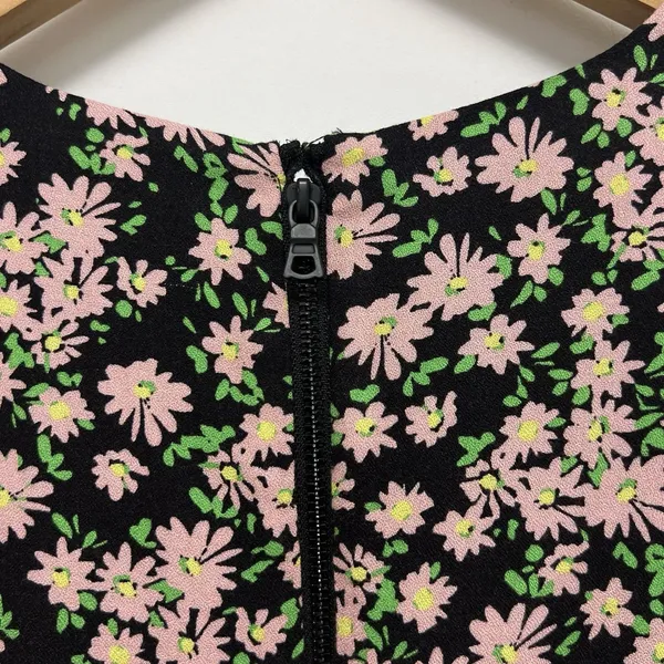 Alice + Olivia Mariska Floral Ruffle Tiered Skort Romper Mini Dress Multi Size 2 - Image 8