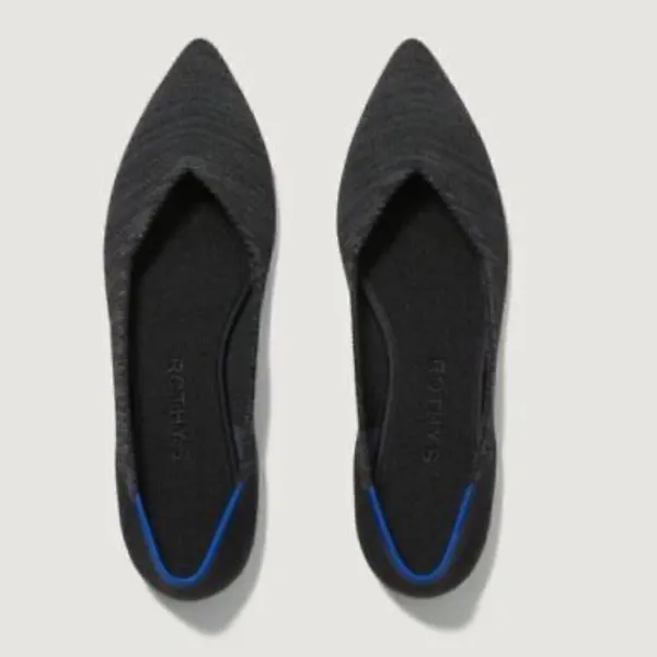 Rothy’s The Point Heathered Black Women’s Flats 9 - Image 10