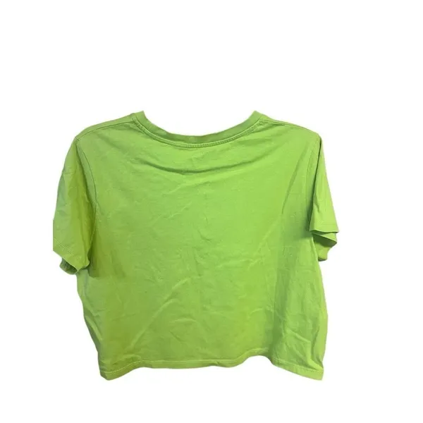 Levi Womans Crop Tee Sz L Green NWT - Image 2