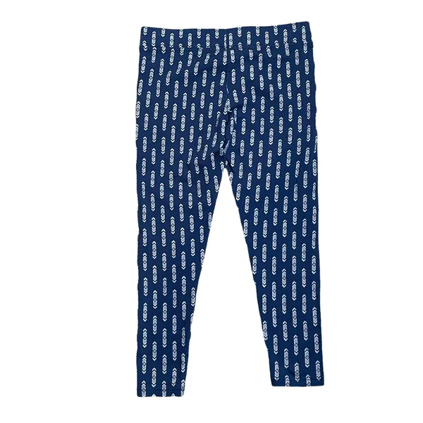 Matilda Jane Womens Lounge Yoga Pants Size Small Blue White Geometric‎ 29X24 - Image 4