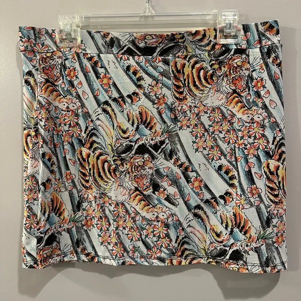 Ed Hardy Tiger Print Mesh Skirt - Image 2
