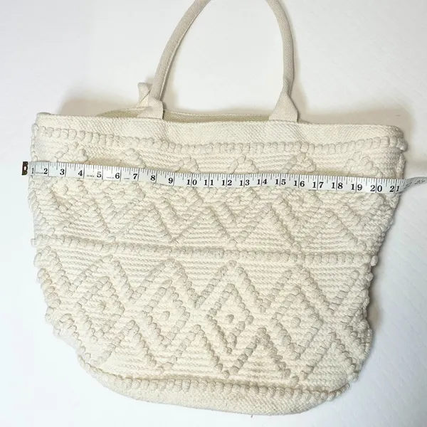 Shade & Shore Jacquard Print Blanket Tote Handbag‎ - Image 8