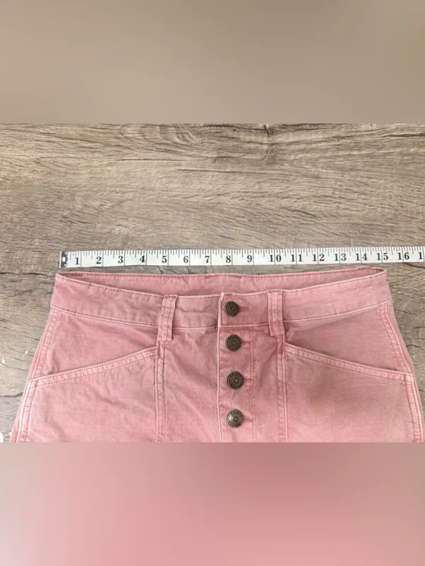Duluth Trading Co Pink Wide Leg Pants with Button Fly size 6 - Image 4