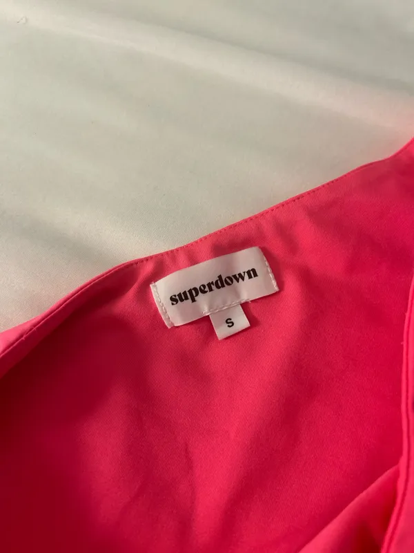 Superdown Pink One Shoulder Mini Dress - Image 4