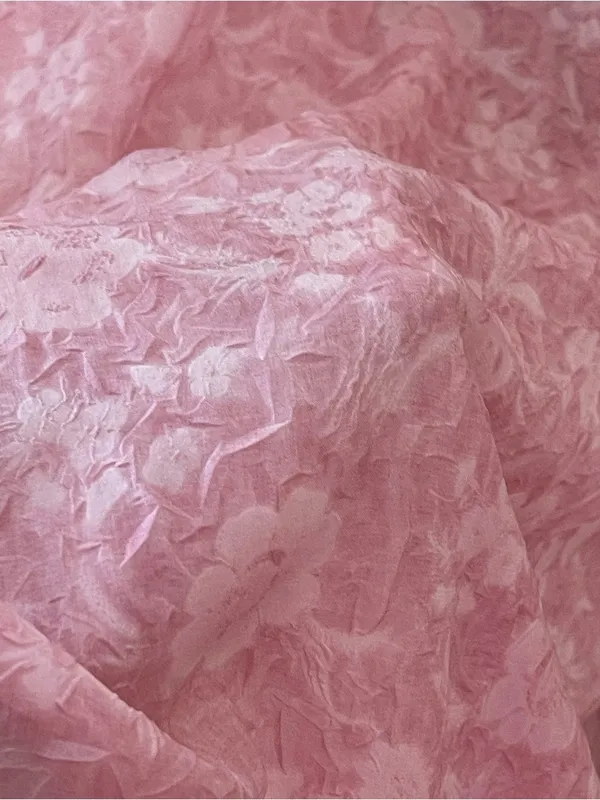En Elly By Anthropologie Strapless Hi-Low Jacquard Cocktail Dress Pink Floral M - Image 16