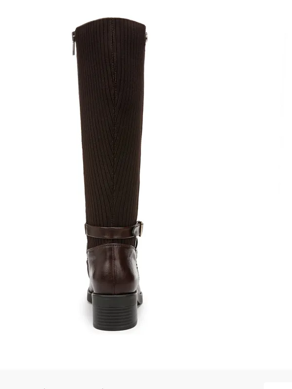 LifeStride Women's Brittany Knee High riding brown Boots NEW size 8.5 Wide - Image 3