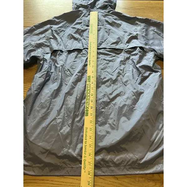 Cabelas Women Blue Zip Windbreaker Rain Jacket lightweight‎ Size Small Outdoor - Image 7