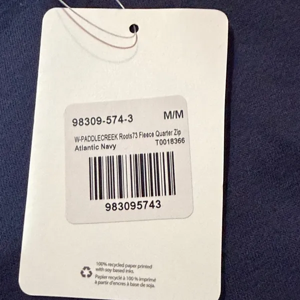 NWT Roots 73 navy quarter zip - Image 4