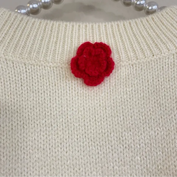 For Love & Lemons Ellie Top Rose Appliqué Sleeveless Vest Size XS x Free People‎ - Image 9