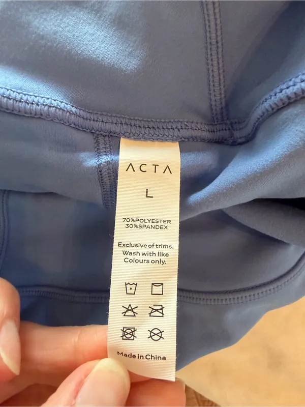 ACTA Blue Athletic Tennis Golf Skort Built In‎ Shorts Size L - Image 5