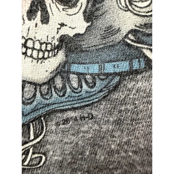 Harley-Davidson 2014 Skull Rose Heart Y2K Wing Short Sleeve Shirt Size XL - Image 4