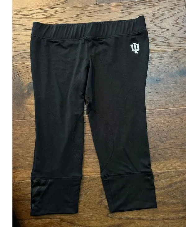 IU Indiana university adidas cropped leggings - Image 3