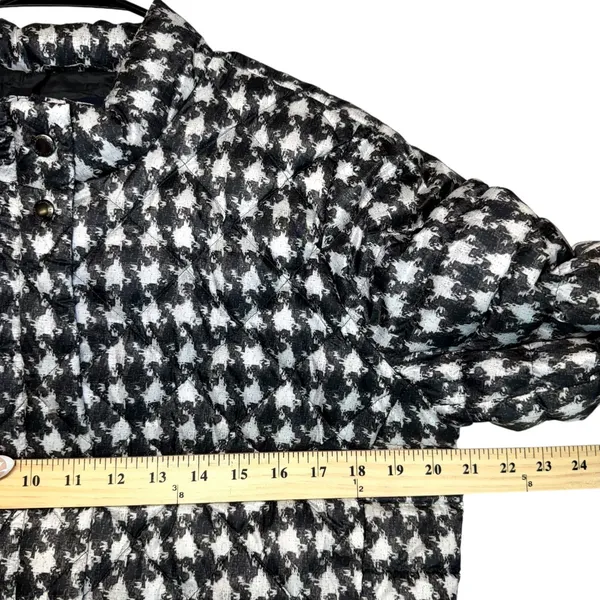 Lands End Womens Houndstooth Quilted Jacket Lightweight Classic‎ Medium(10/12) - Image 6